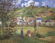 Camille Pissarro Landscape at Chaponval France oil painting artist